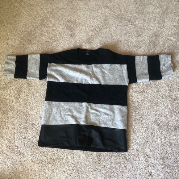Club Monaco Wool and Leather Sweater - Picture 2 of 3
